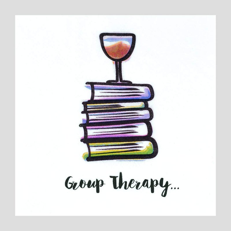 Kitschy Collective 30 Pk, "Group Therapy" Cocktail 3-Ply Paper Party Napkins for Book Club, Wine Night, Womens Group, Galentine's Day or Girls Night - Image 2